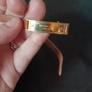 Vntg Michael Kors Leather Studded Wrap Bracelet Michael Kors Collection | Jewelry | Michael Kors Gold  main image 3